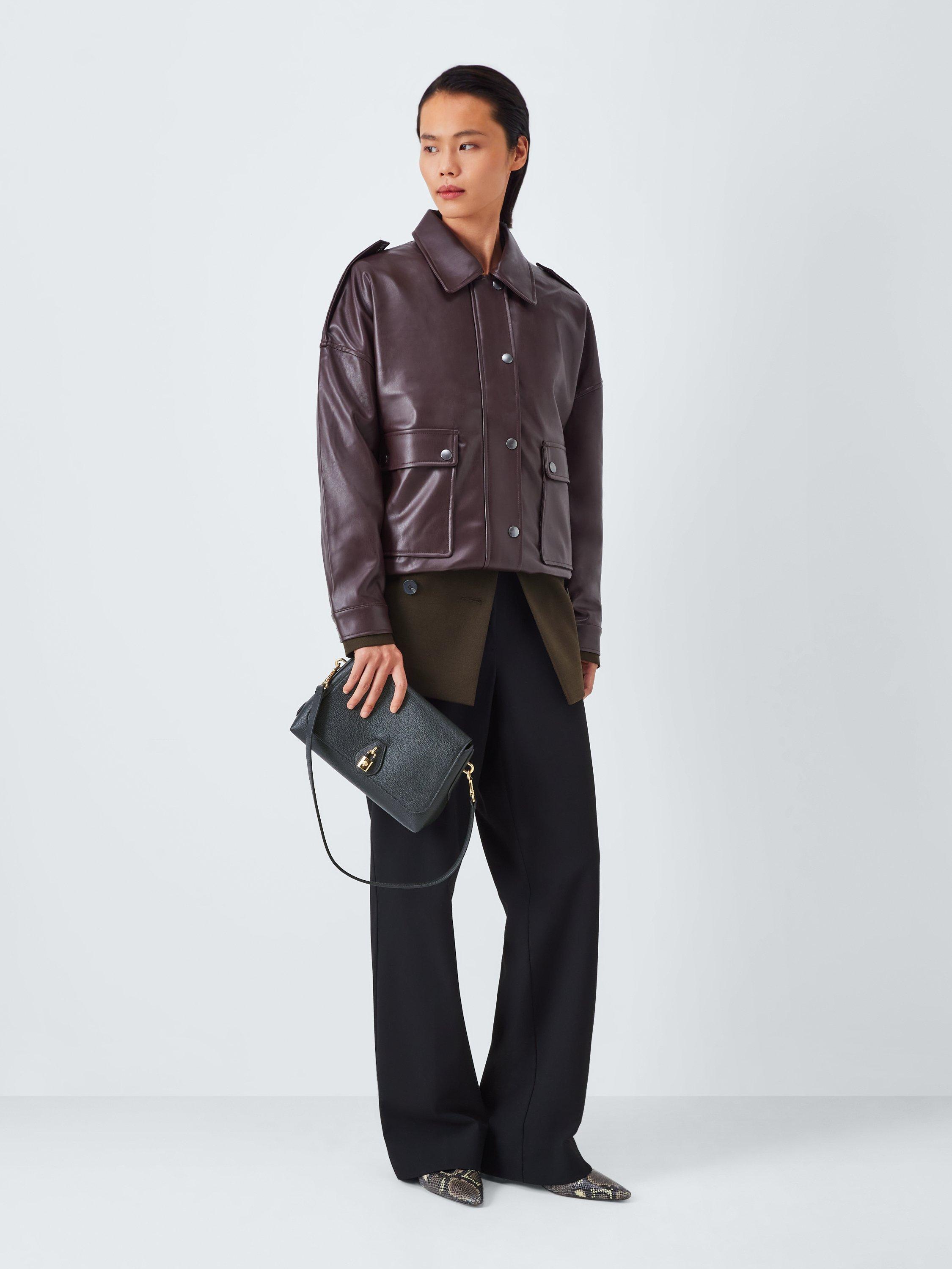 Product image 6 of 6, which shows Mulberry Eliza Leather Satchel Bag, Black