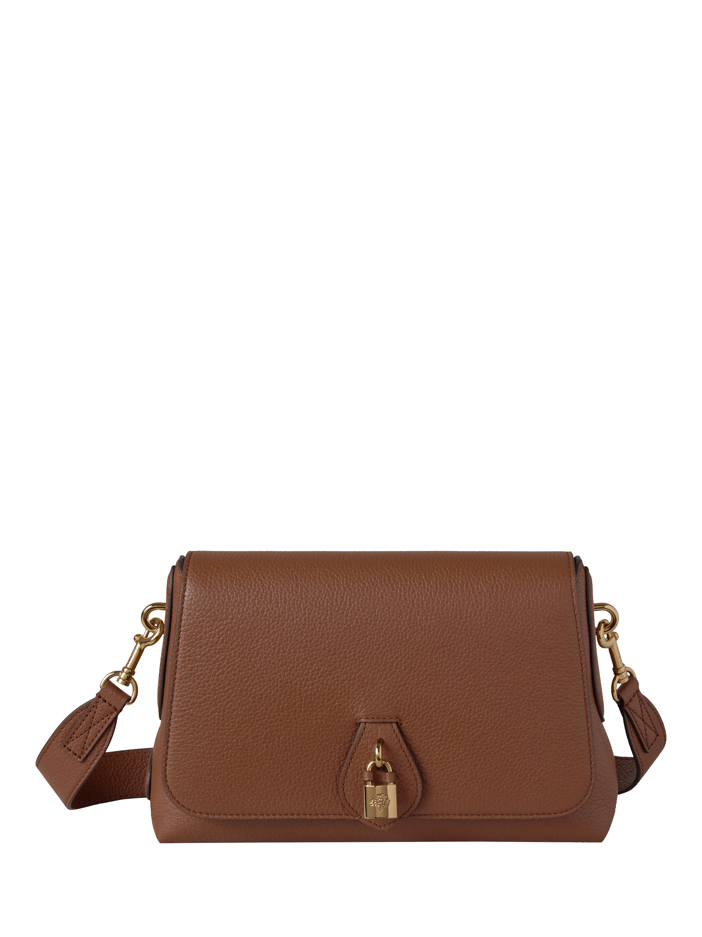 Product image 1 of 6, which shows Mulberry Eliza Leather Satchel Bag, Oak