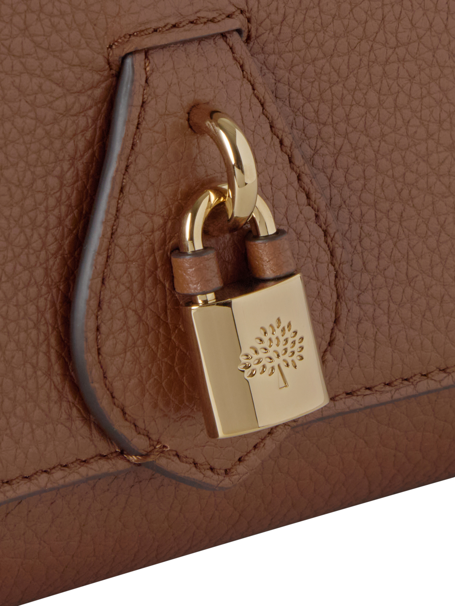 Product image 4 of 6, which shows Mulberry Eliza Leather Satchel Bag, Oak