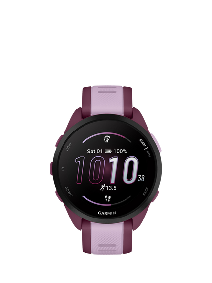 Garmin Forerunner 165 Music GPS Running Smartwatch, Lilac
