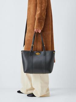 Mulberry Small Bayswater Leather Tote Bag - view 2, Black