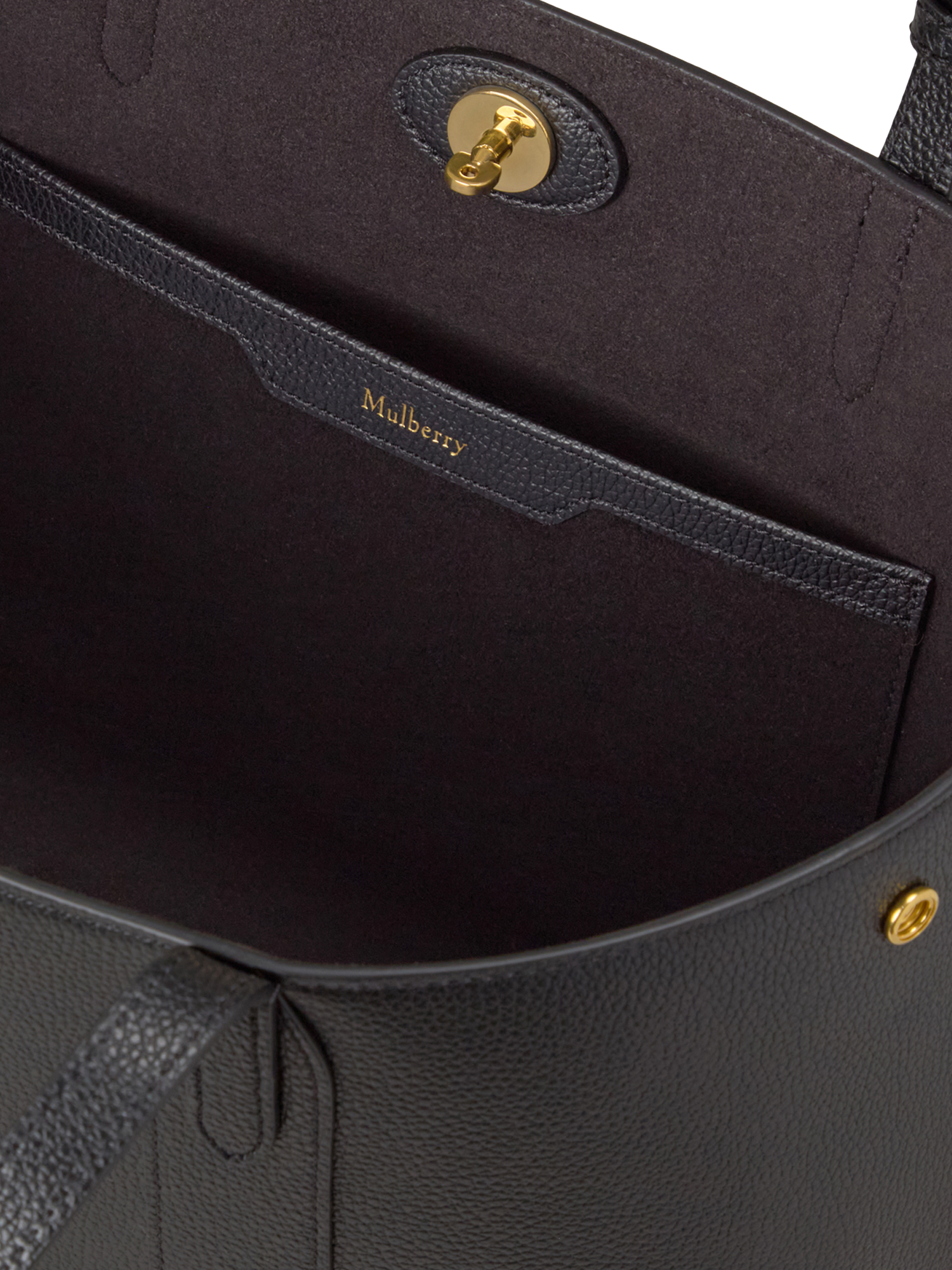 Product image 5 of 6, which shows Mulberry Small Bayswater Leather Tote Bag, Black
