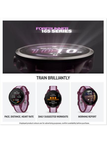 Garmin Forerunner 165 Music GPS Running Smartwatch - view 2, Slate Grey