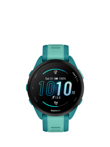 Garmin Forerunner 165 Music GPS Running Smartwatch, Aqua