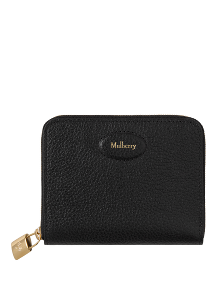 Mulberry Eliza Small Zipped Leather Wallet, Black