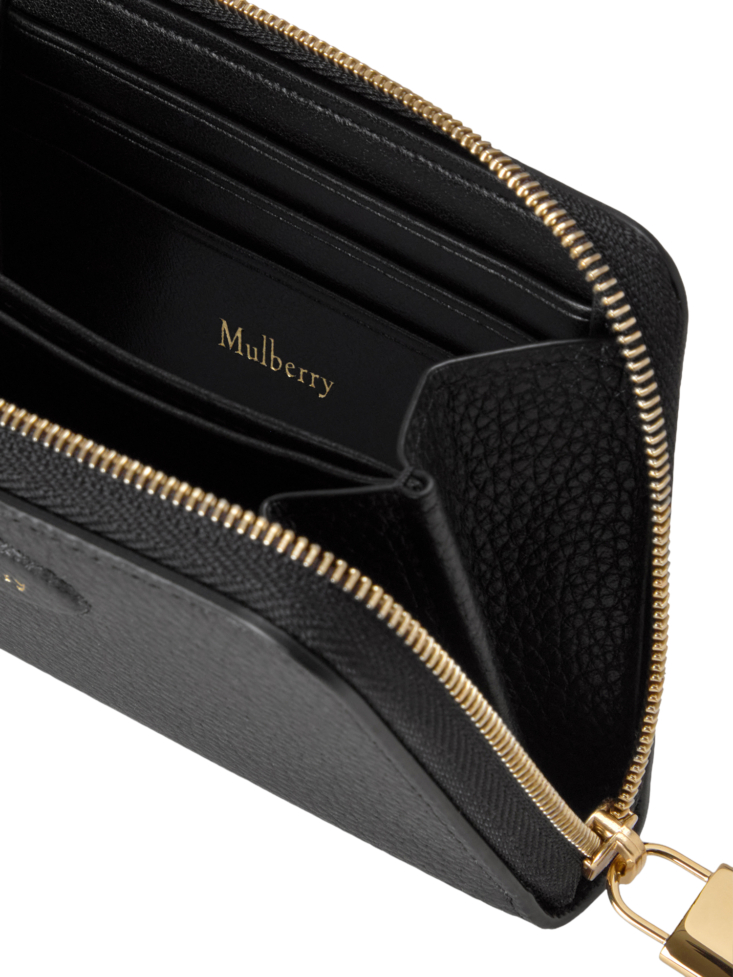 Product image 2 of 2, which shows Mulberry Eliza Small Zipped Leather Wallet, Black