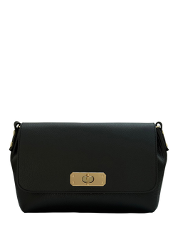 Apatchy London Maisie Maxi Leather Shoulder Bag - view 2, Black