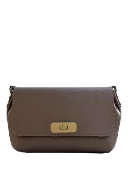 Apatchy London The Maisie Maxi Leather Crossbody Bag - view 2, Mink