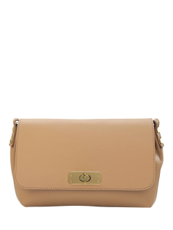 Apatchy London The Maisie Maxi Leather Crossbody Bag - view 2, Sand