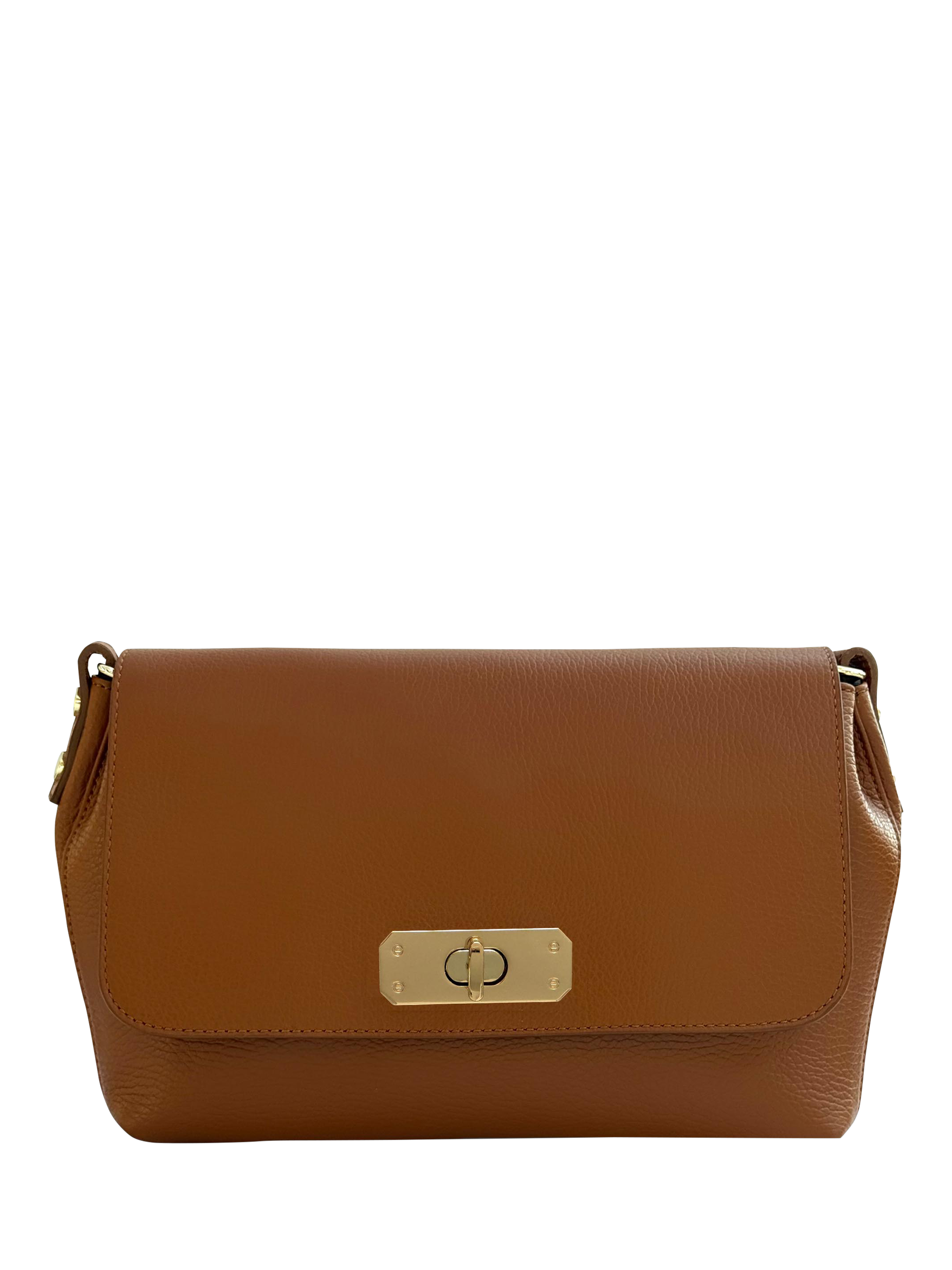 Product image 2 of 5, which shows Apatchy London Maisie Maxi Leather Shoulder Bag, Tan