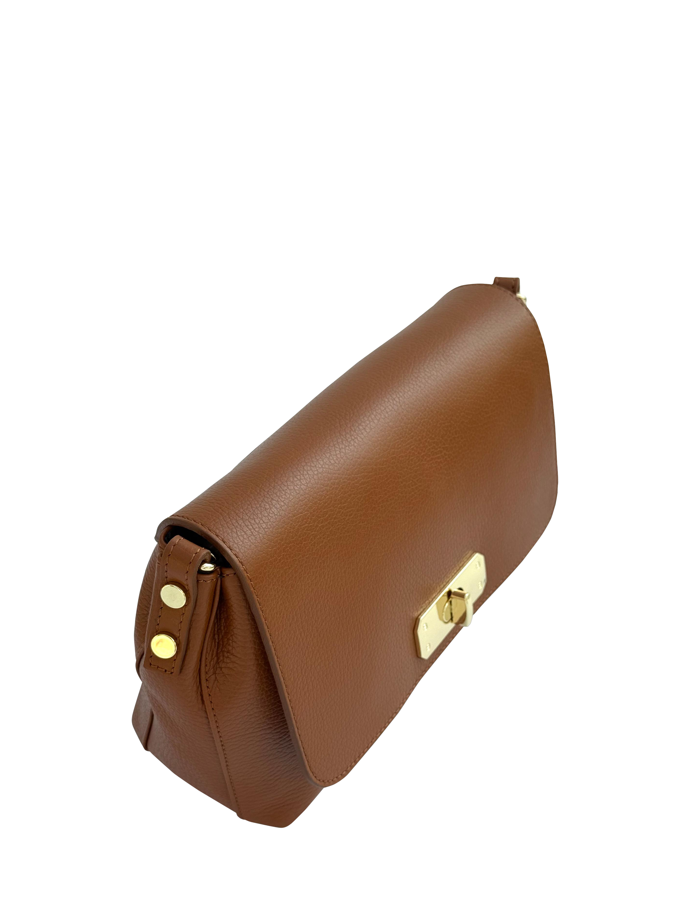 Product image 3 of 5, which shows Apatchy London Maisie Maxi Leather Shoulder Bag, Tan