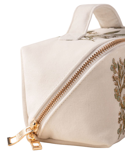 Elizabeth Scarlett Olive Branch Bride Flat Lay Pouch - view 2, Cream