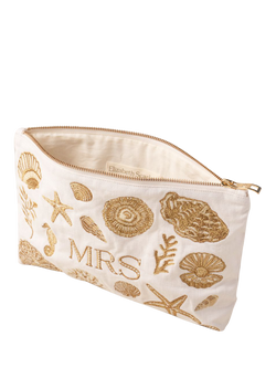 Elizabeth Scarlett Mrs Seashell Pouch - view 2, Cream