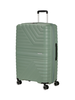 American Tourister Flytwist Large Hard Shell Suitcase, 117L, Botanic Green, Botanic Green