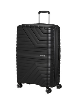 American Tourister Flytwist Large Hard Shell Suitcase, 117L, Shadow Black, Shadow Black
