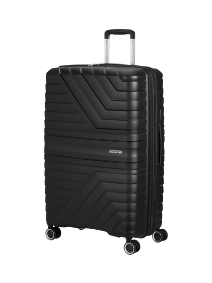 American Tourister Flytwist Large Hard Shell Suitcase, 117L, Shadow Black, Shadow Black