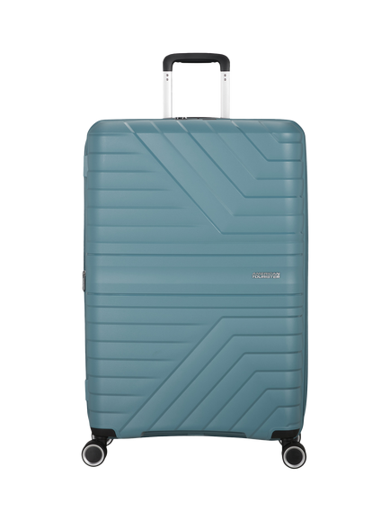 American Tourister Flytwist Large Hard Shell Suitcase, 117L, Storm Blue - view 2, Storm Blue