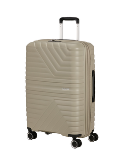 American Tourister Flytwist Medium Hard Shell Suitcase, 73L, Sandstone, Sandstone