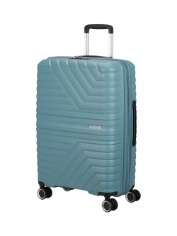 American Tourister Flytwist Medium Hard Shell Suitcase, 73L, Storm Blue, Storm Blue