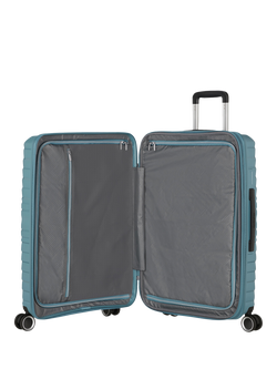 American Tourister Flytwist Medium Hard Shell Suitcase, 73L, Storm Blue - view 2, Storm Blue