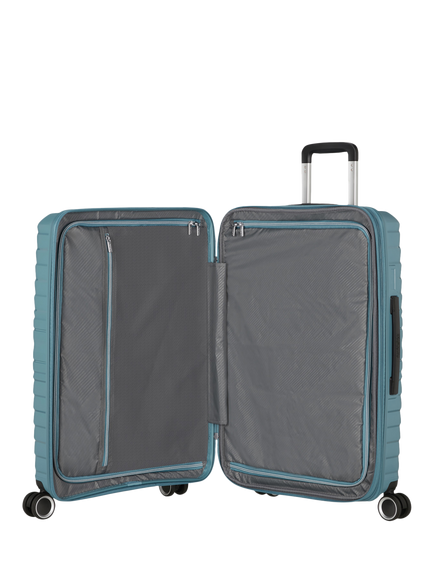 American Tourister Flytwist Medium Hard Shell Suitcase, 73L, Storm Blue - view 2, Storm Blue