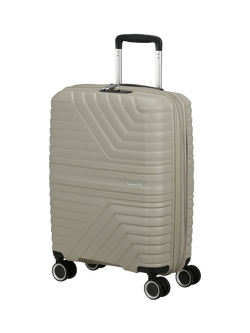 American Tourister Flytwist Small Hard Shell Suitcase, 44L, Sandstone, Sandstone