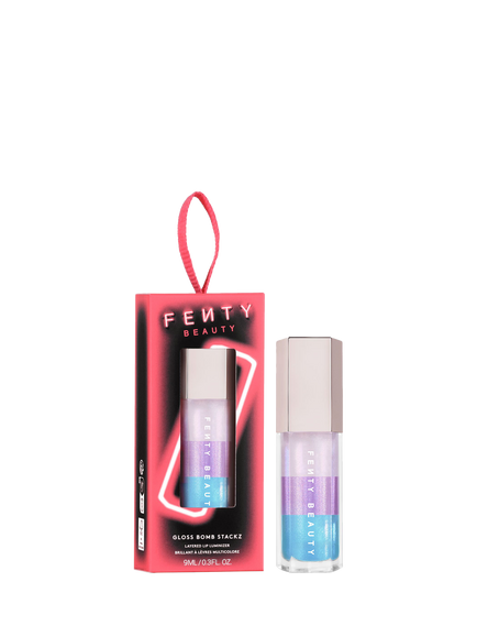 Fenty Beauty Gloss Bomb Stackz Layered Lip Luminiser Ornament, Unicorn Blizzard, 