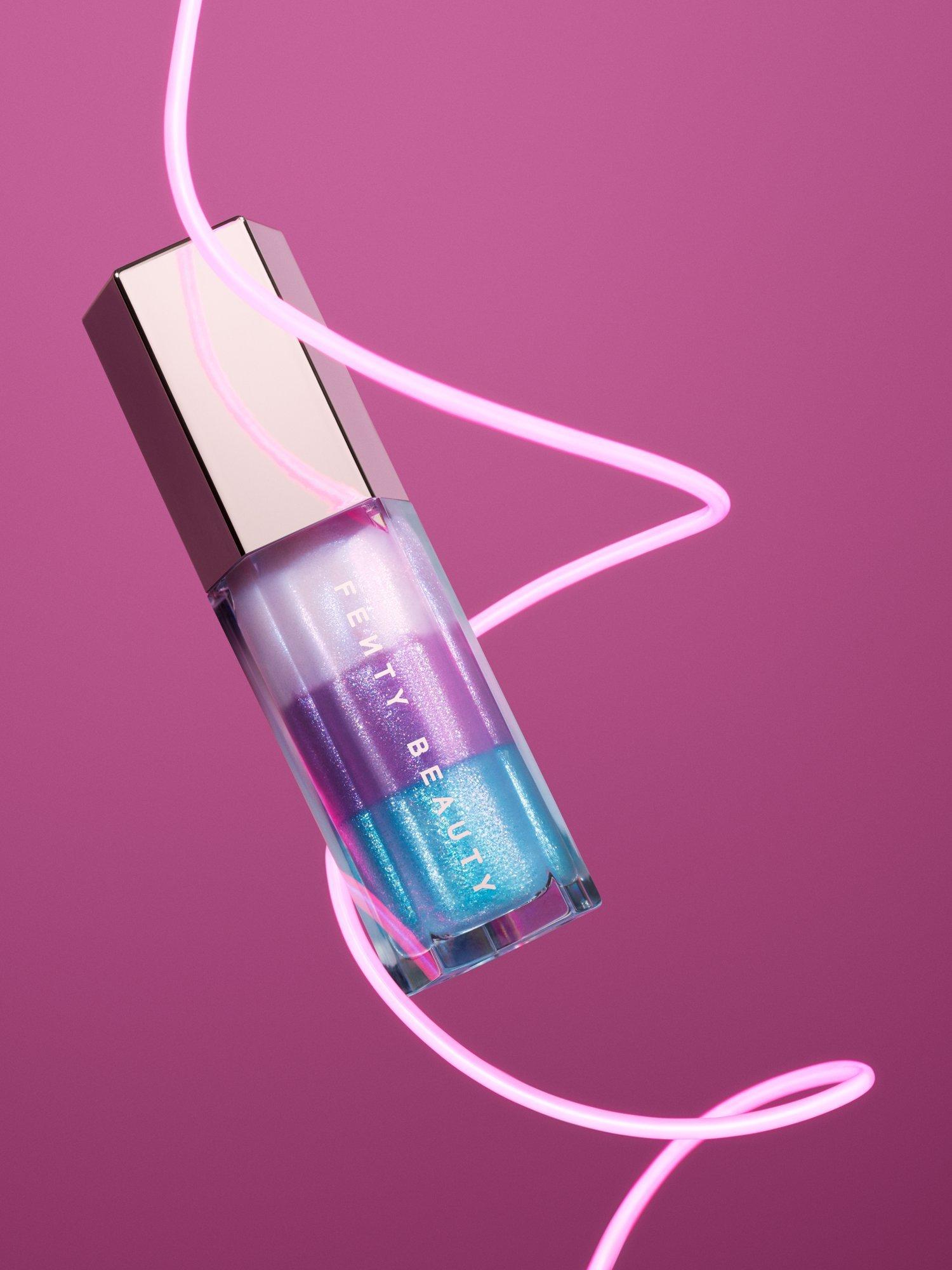 Product image 3 of 3, which shows Fenty Beauty Gloss Bomb Stackz Layered Lip Luminiser Ornament, Unicorn Blizzard