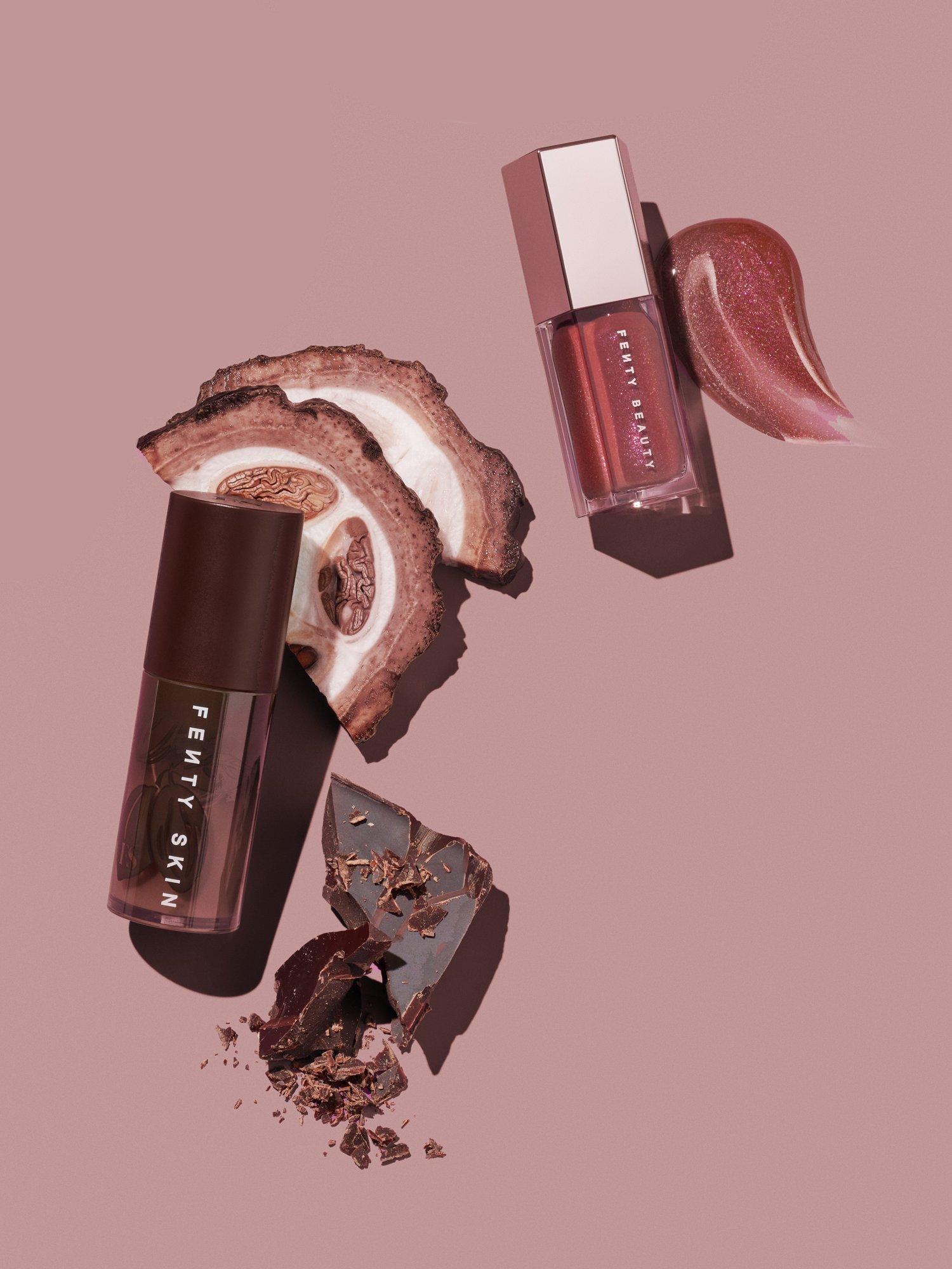 Fenty Skin Chocolit Treatz Lip Luminiser Lip Oil Duo Makeup Gift Set