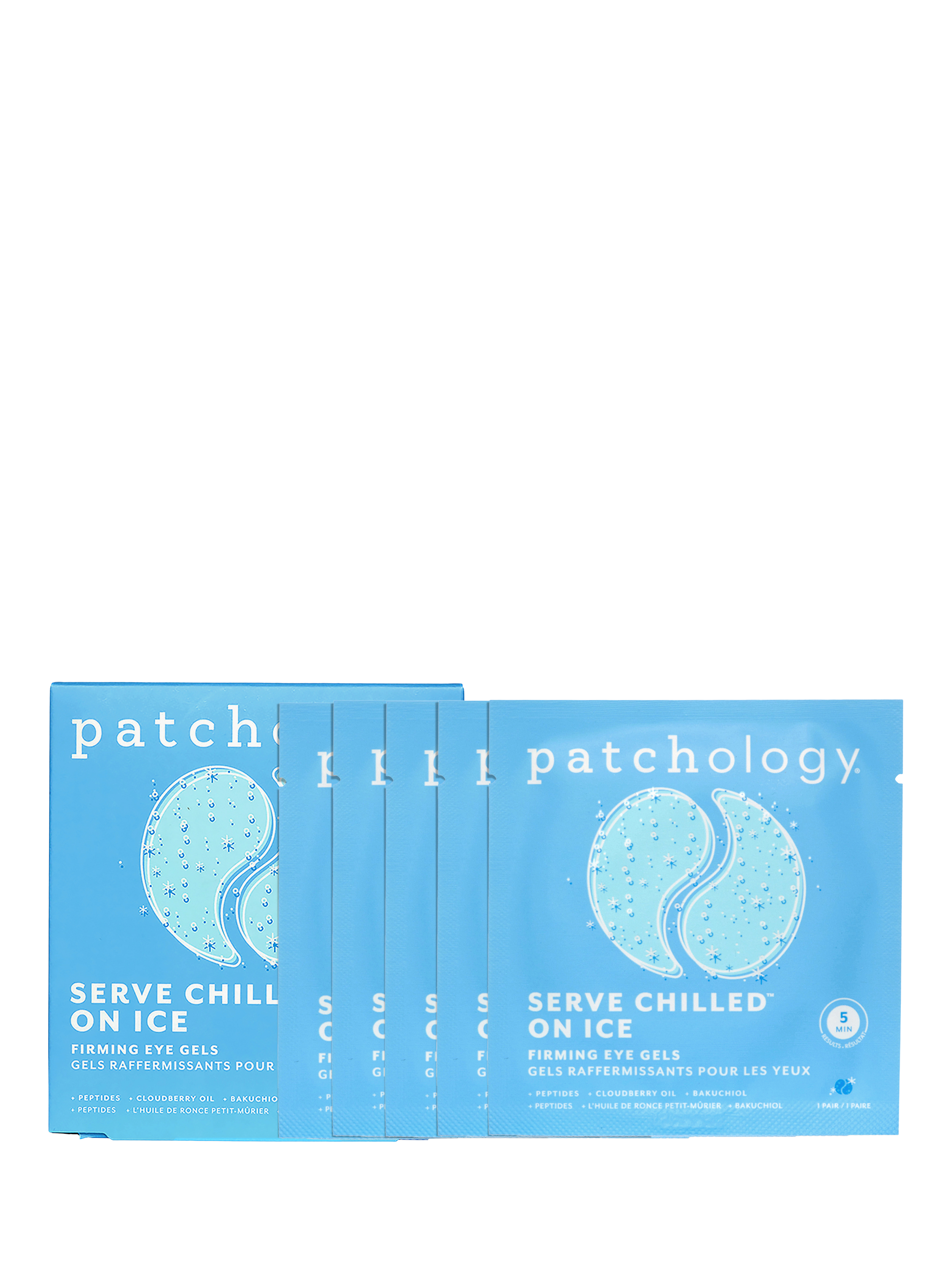 Product image 1 of 6, which shows Patchology Serve Chilled On Ice Eye Gels, x 5