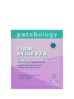 Patchology Firm Believer Neck & Décolleté Treatment For Intense Smoothing 2-Piece Hydrogel Mask, x 1, 
