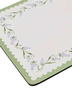 Sophie Conran for Portmeirion Lavandula Cork-Backed Placemat, Set of 6, Purple/Multi - view 2, Lavender