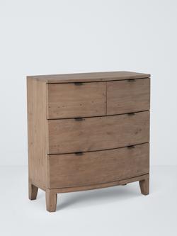 John Lewis Reclaimed Timber 4 Drawer Chest, Natural Wood, Natural Wood