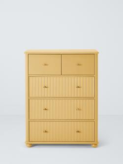John Lewis Reed 5 Drawer Chest - view 2, Butter