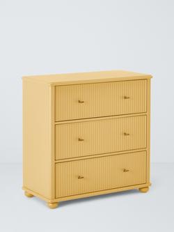 John Lewis Reed 3 Drawer Chest, Butter, Butter