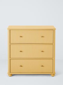 John Lewis Reed 3 Drawer Chest, Butter - view 2, Butter