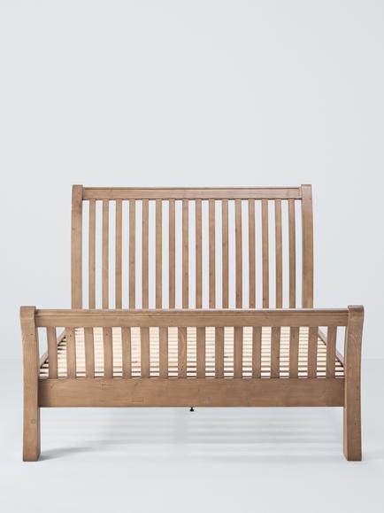 John Lewis Reclaimed Timber Bed Frame, King Size, Natural Wood - view 2, Natural Wood
