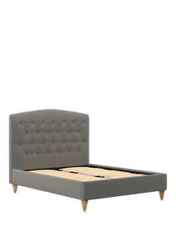 John Lewis Rue Upholstered Bed Frame, Limited Edition, Double, Shadow Grey