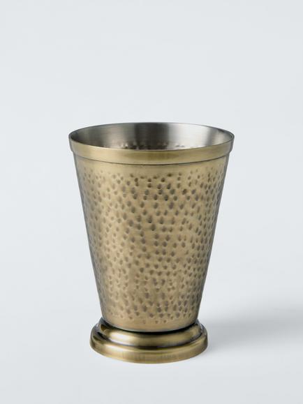 John Lewis Hammered Stainless Steel Chip Pot, H11cm, Gold, Gold Gold