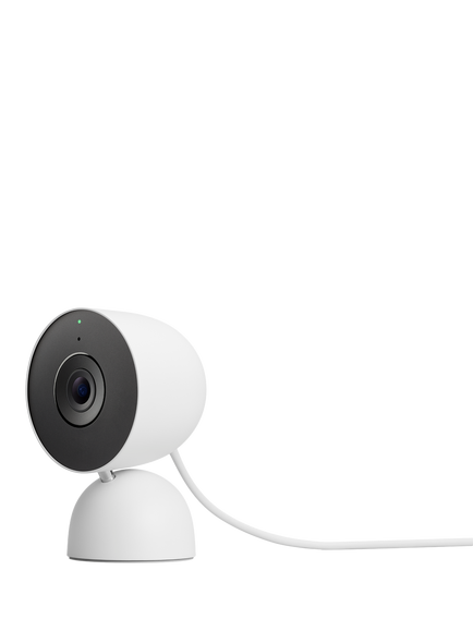 Google Nest Cam Indoor Security Camera, Wired, Snow - view 2, Snow