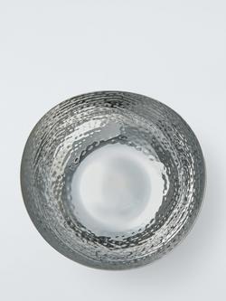 John Lewis Hammered Stainless Steel Angled Bowl, 15cm, Gold - view 2, Gold Gold