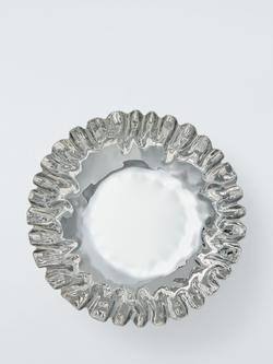 John Lewis Luxe Stainless Steel Serve Bowl, 24cm, Silver - view 2, Silver Silver