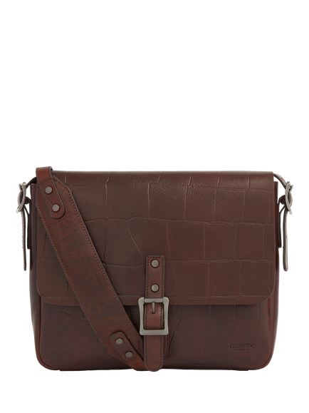OSPREY LONDON Brixton Satchel, Cognac, Cognac