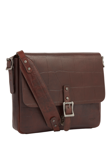 OSPREY LONDON Brixton Satchel, Cognac - view 2, Cognac