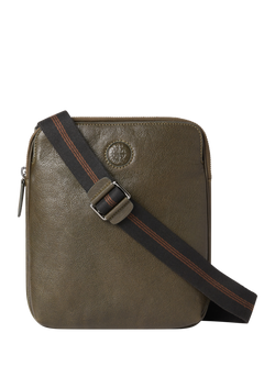 OSPREY LONDON Compass Small Messenger Bag, Dark Olive