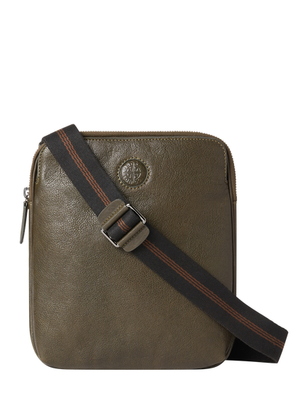 OSPREY LONDON Compass Small Messenger Bag, Dark Olive