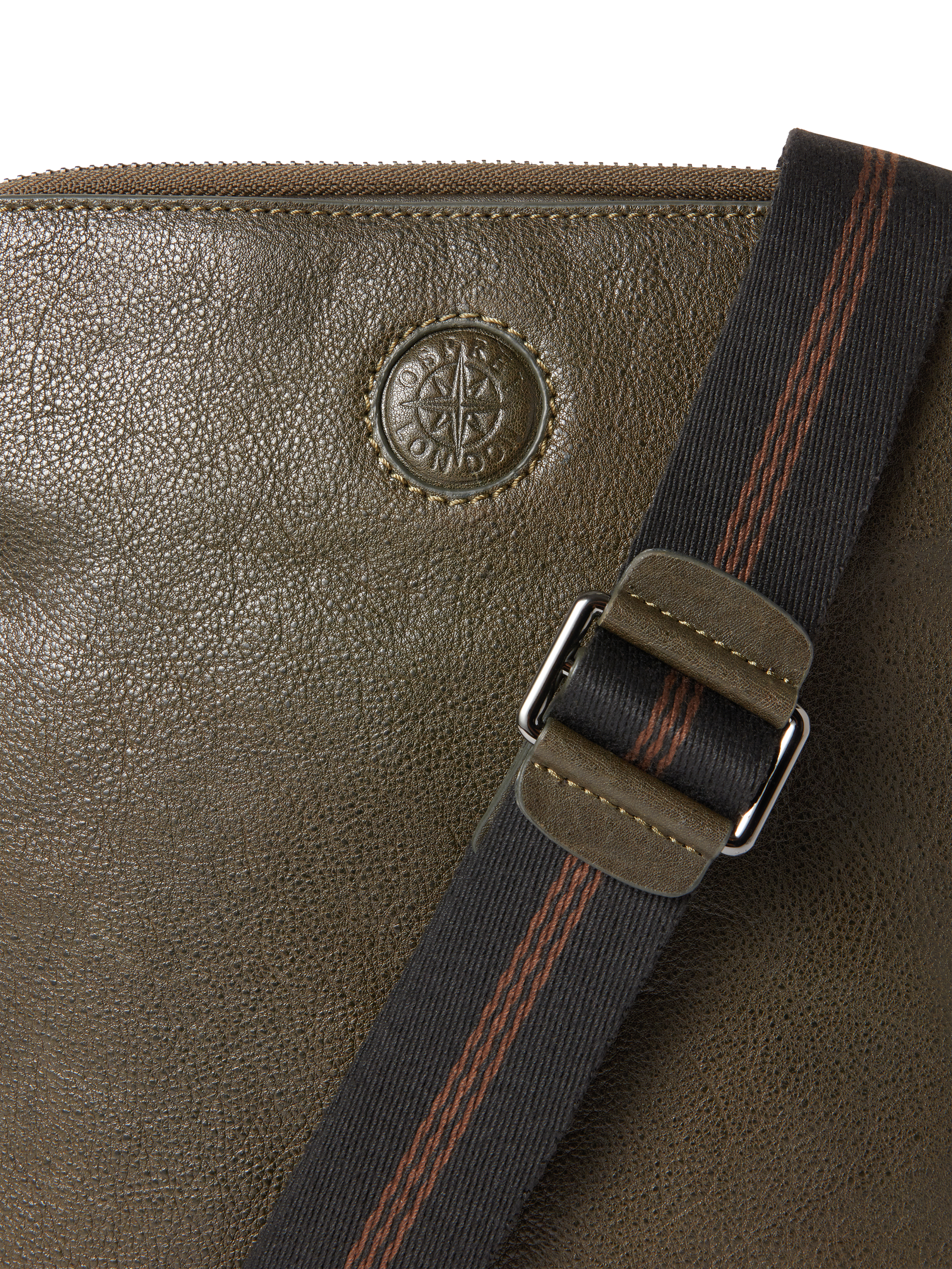 Product image 4 of 5, which shows OSPREY LONDON Compass Small Messenger Bag, Dark Olive