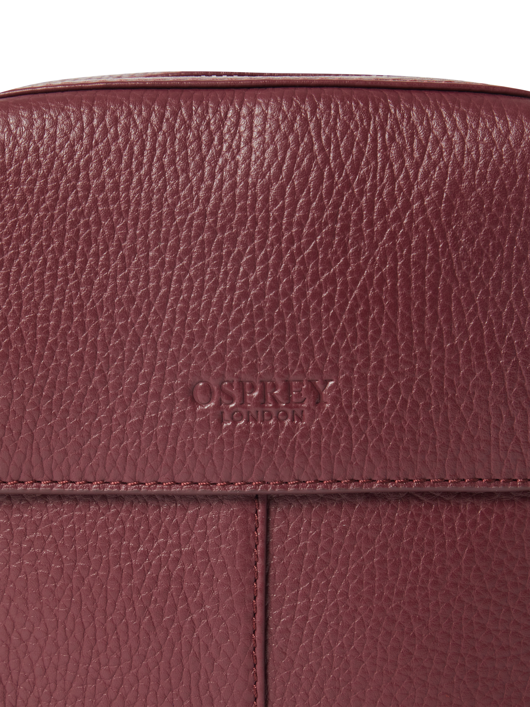 Product image 4 of 6, which shows Osprey Jacob Leather Phone Bag, Merlot