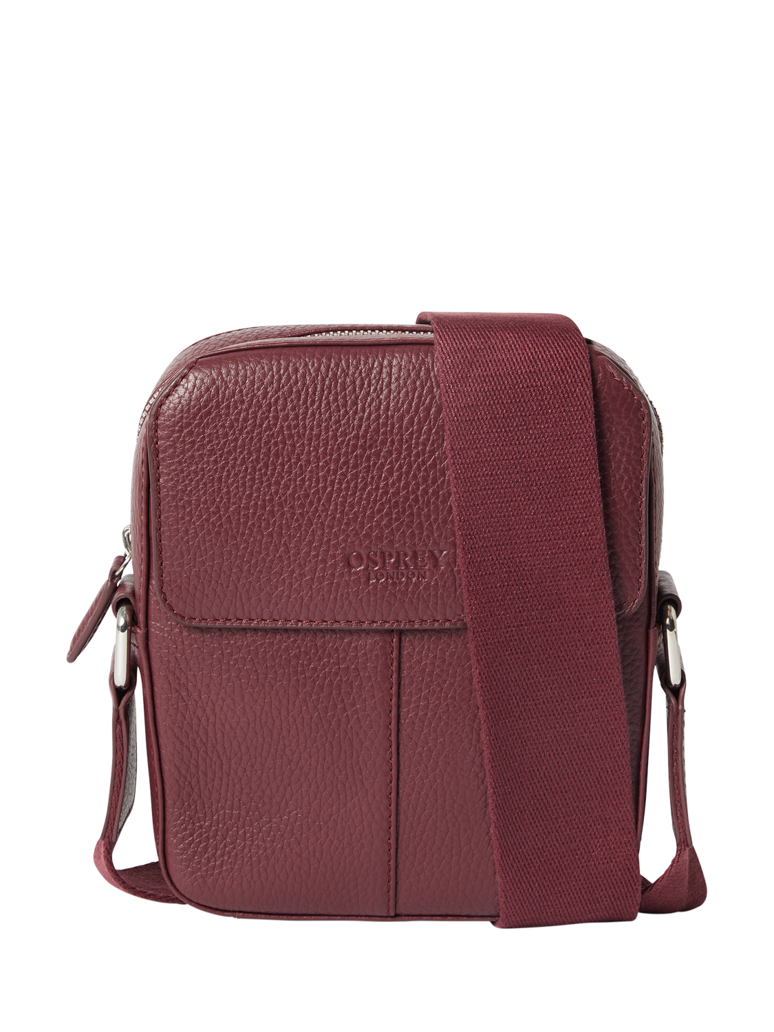 Product image 6 of 6, which shows Osprey Jacob Leather Phone Bag, Merlot