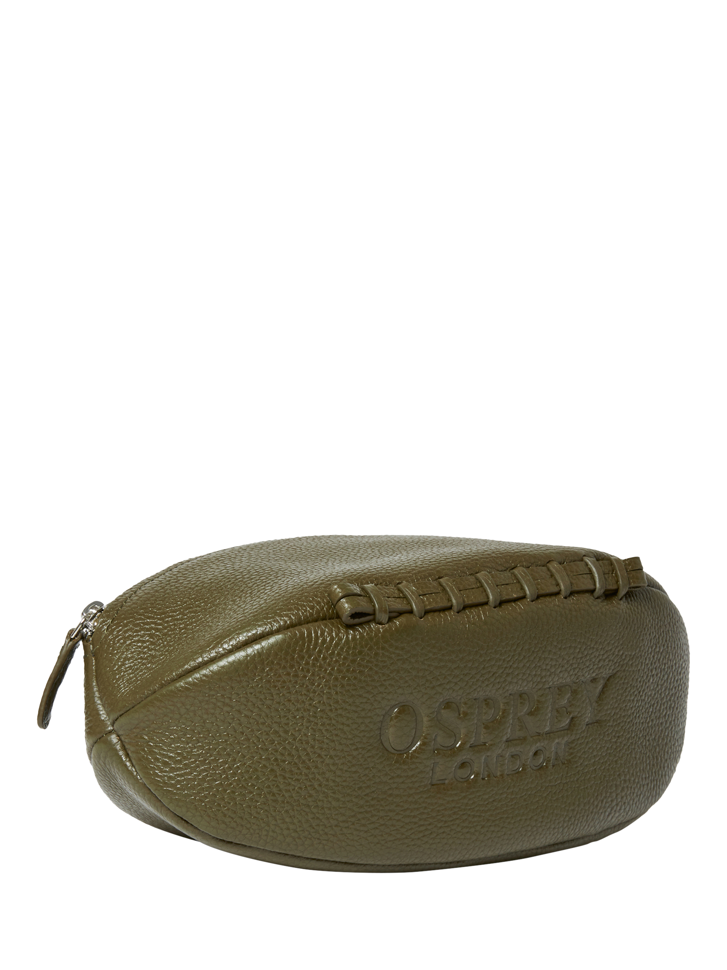 Product image 2 of 5, which shows OSPREY LONDON Rugger Leather Wash Bag, Olive